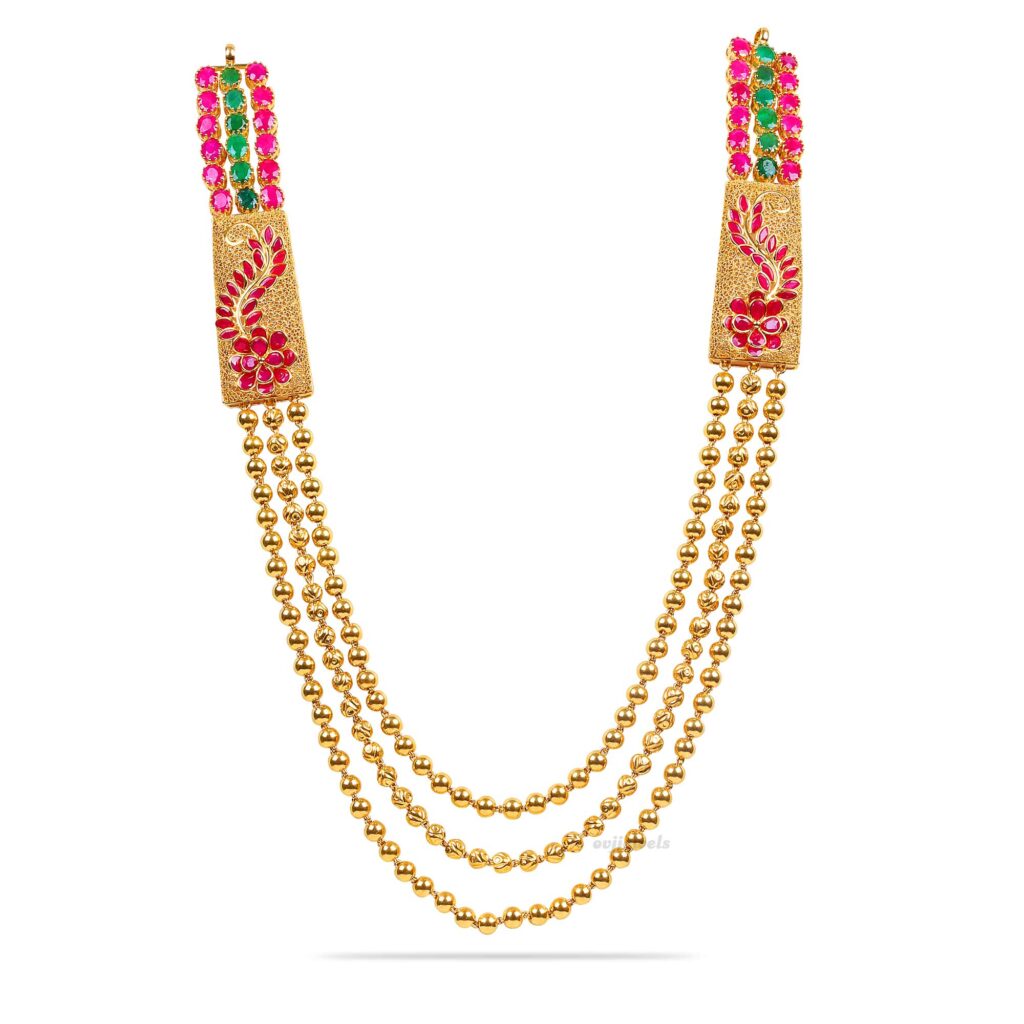 Designer Gold Balls Necklace