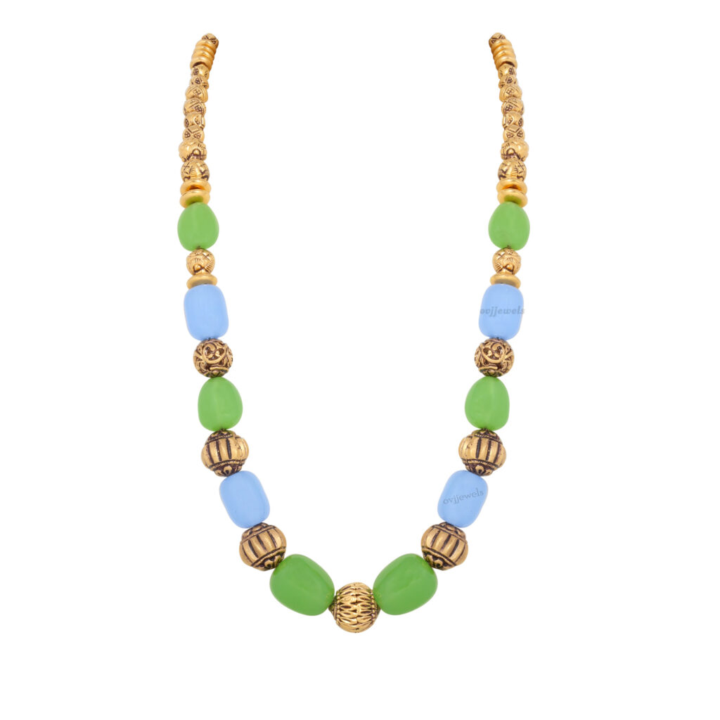 Color Stone Women Long Necklace