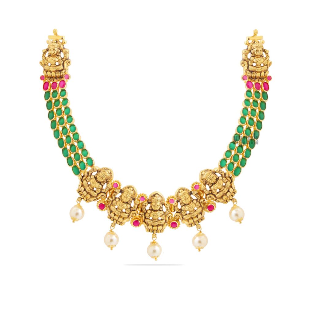 Ruby Nagas Women Short Necklace