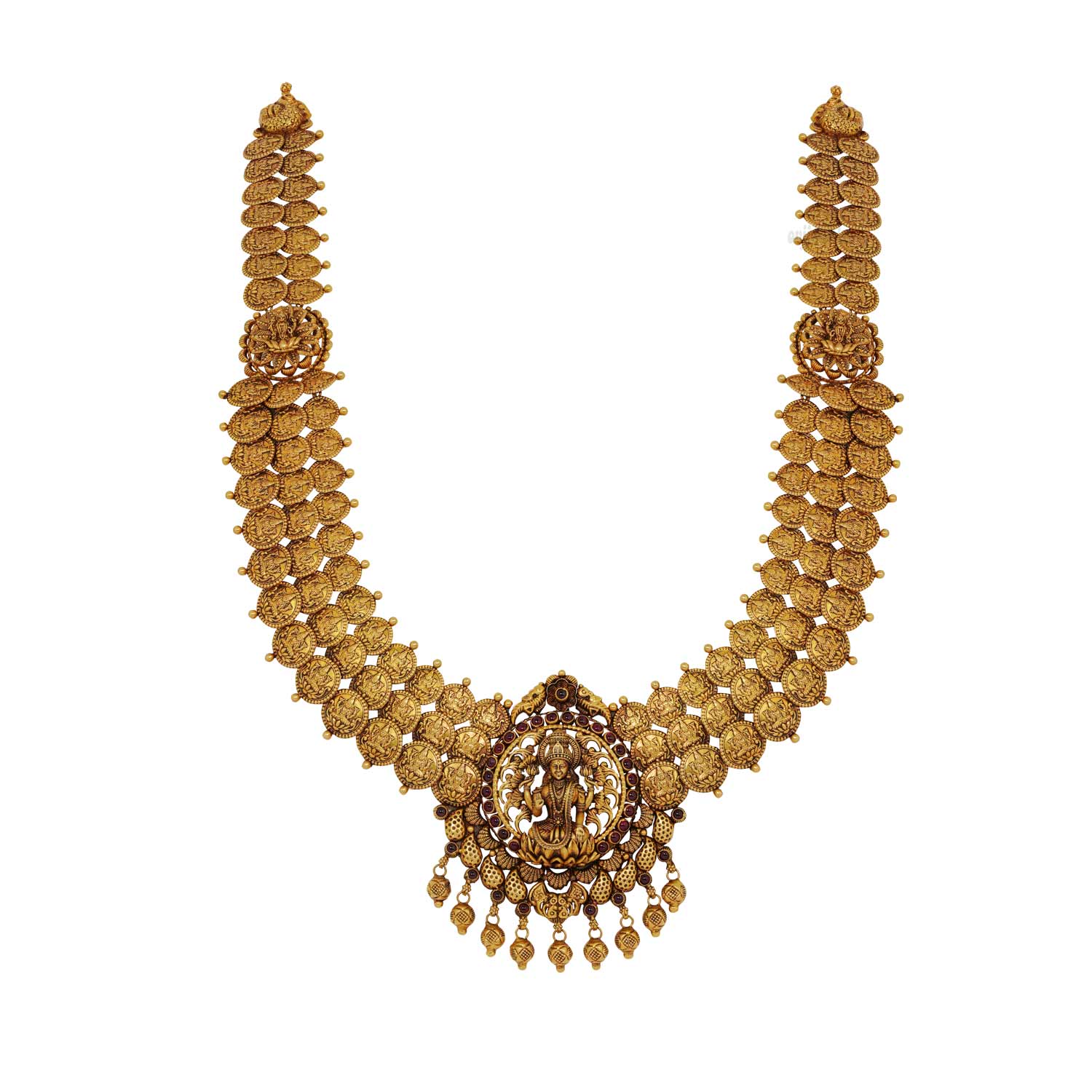 Lakshmi Kasu Nagas Long Necklace