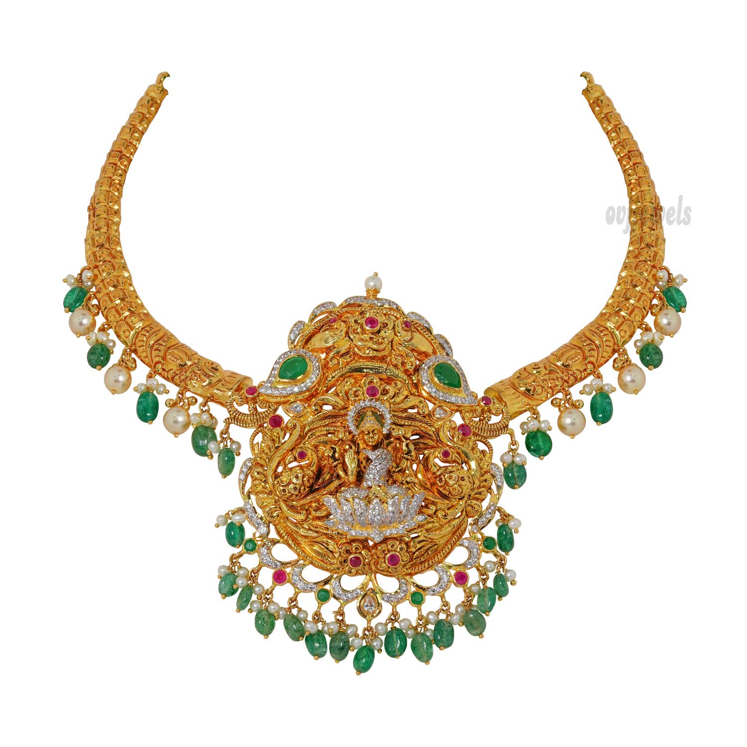 Cz Lakshmi Kanti Short Necklace