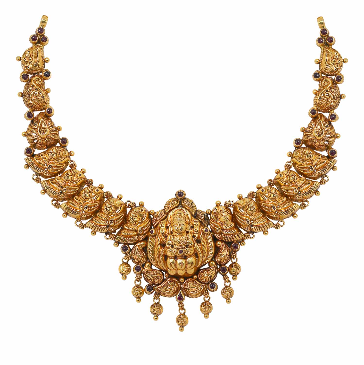 Antique lakshmi short necklace