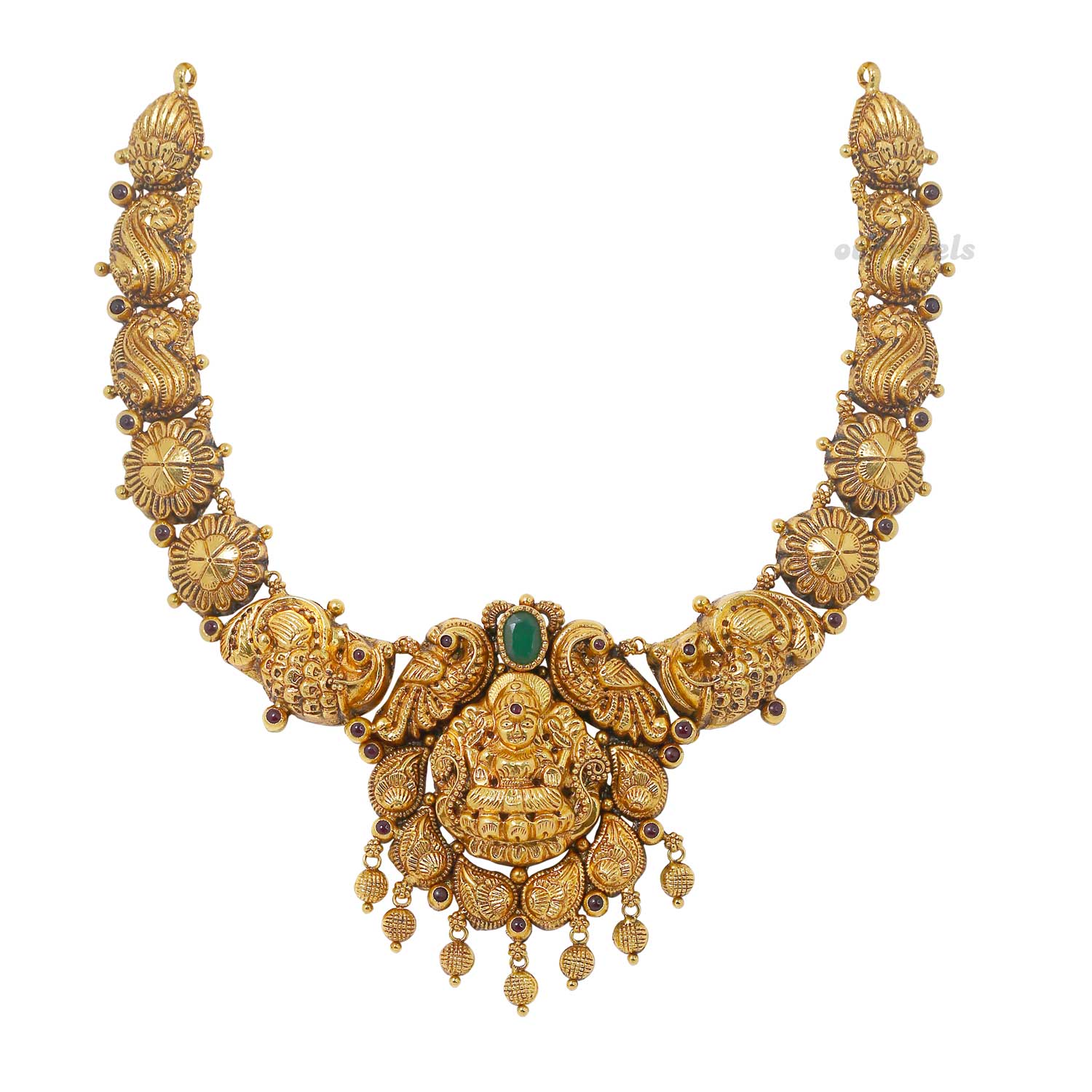 Antique Emerald Short Necklace