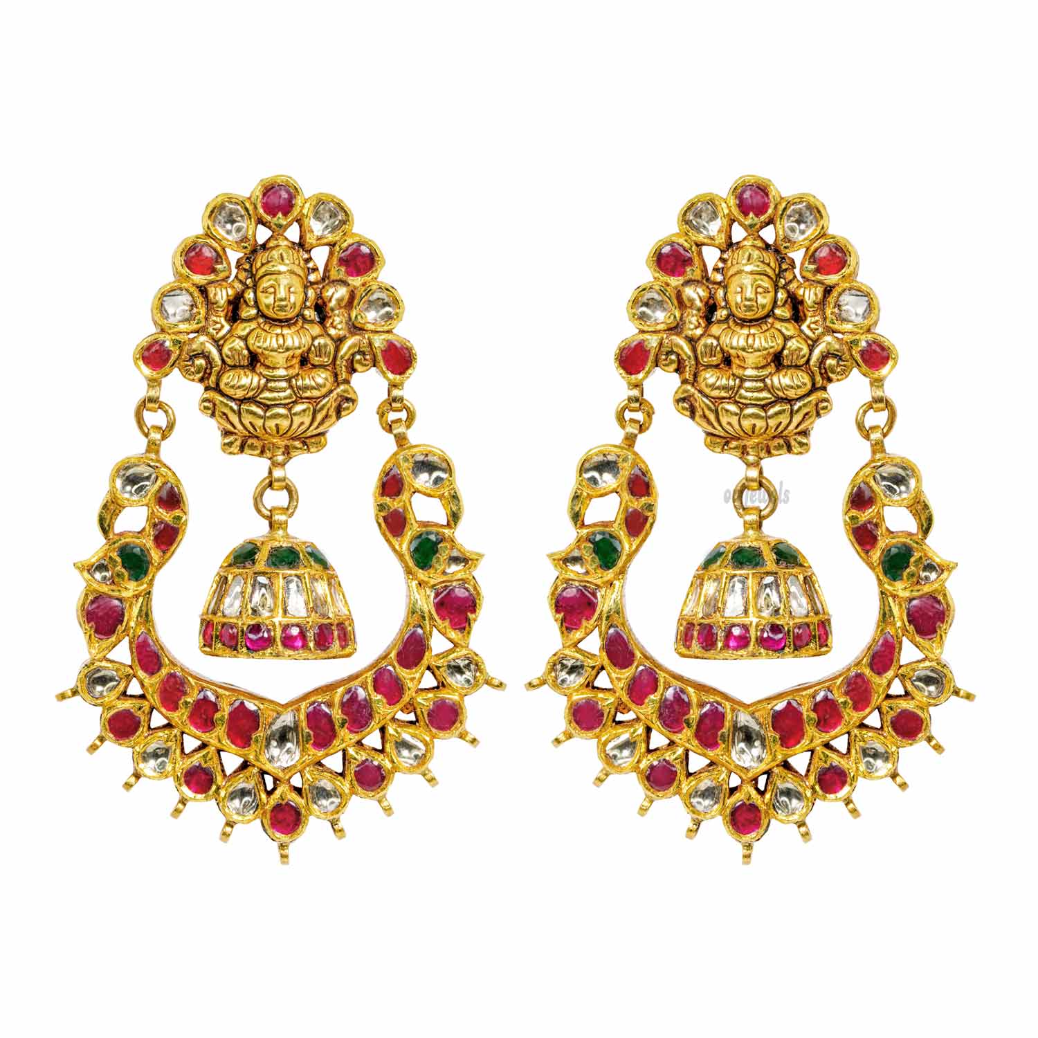 Antique Nagas Lakshmi Earrings